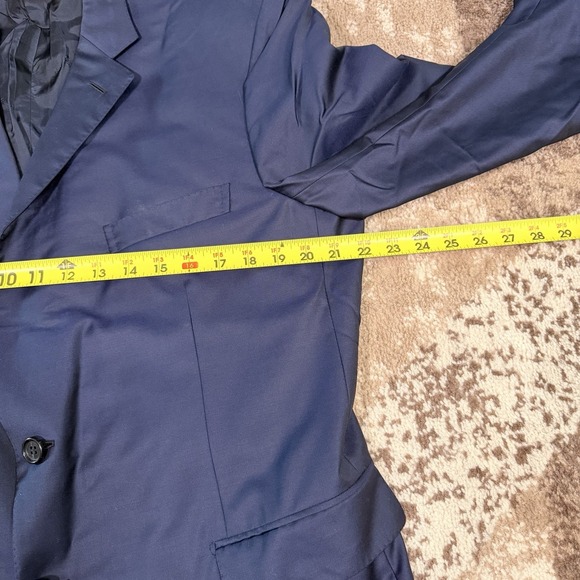 Brioni 2 Piece Suit Italy Men's Blue Two Button Wool 44R 36x30 Luxury Old Money - Picture 7 of 16